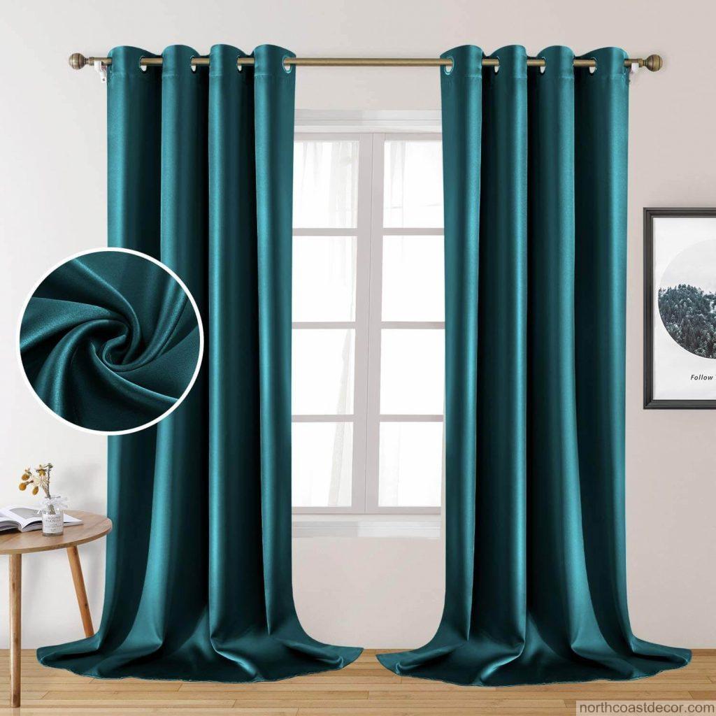 silk curtains